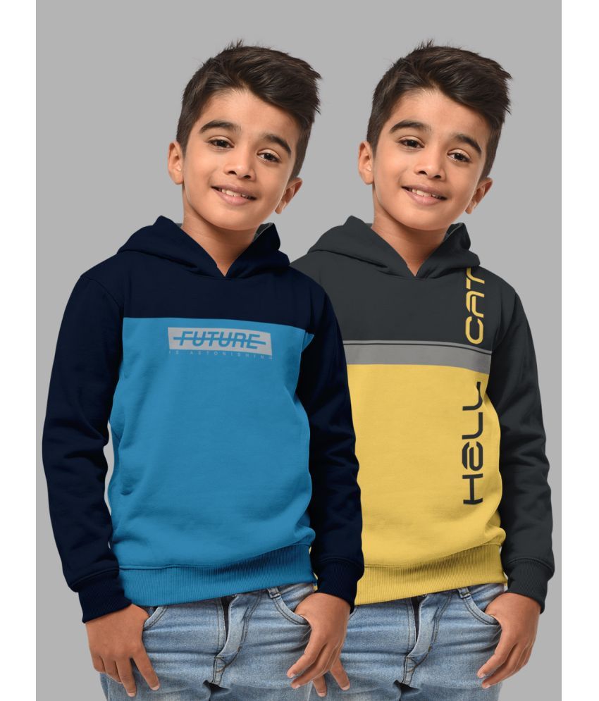     			HELLCAT - Multi Color Cotton Blend Boys Sweatshirt ( Pack of 2 )