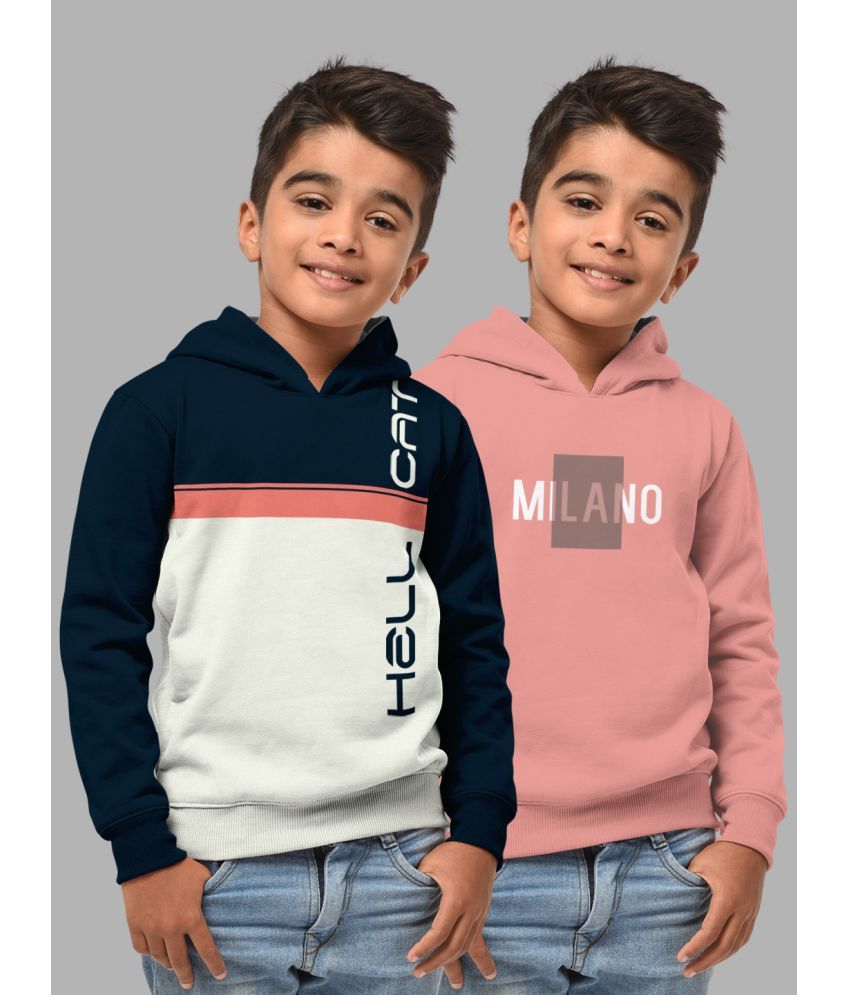     			HELLCAT Pack of 2 Boys Cotton Blend Sweatshirt ( Multi Color )