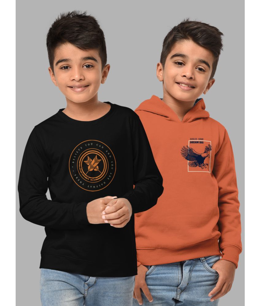     			HELLCAT Pack of 2 Boys Cotton Blend Sweatshirt ( Multicolor1 )