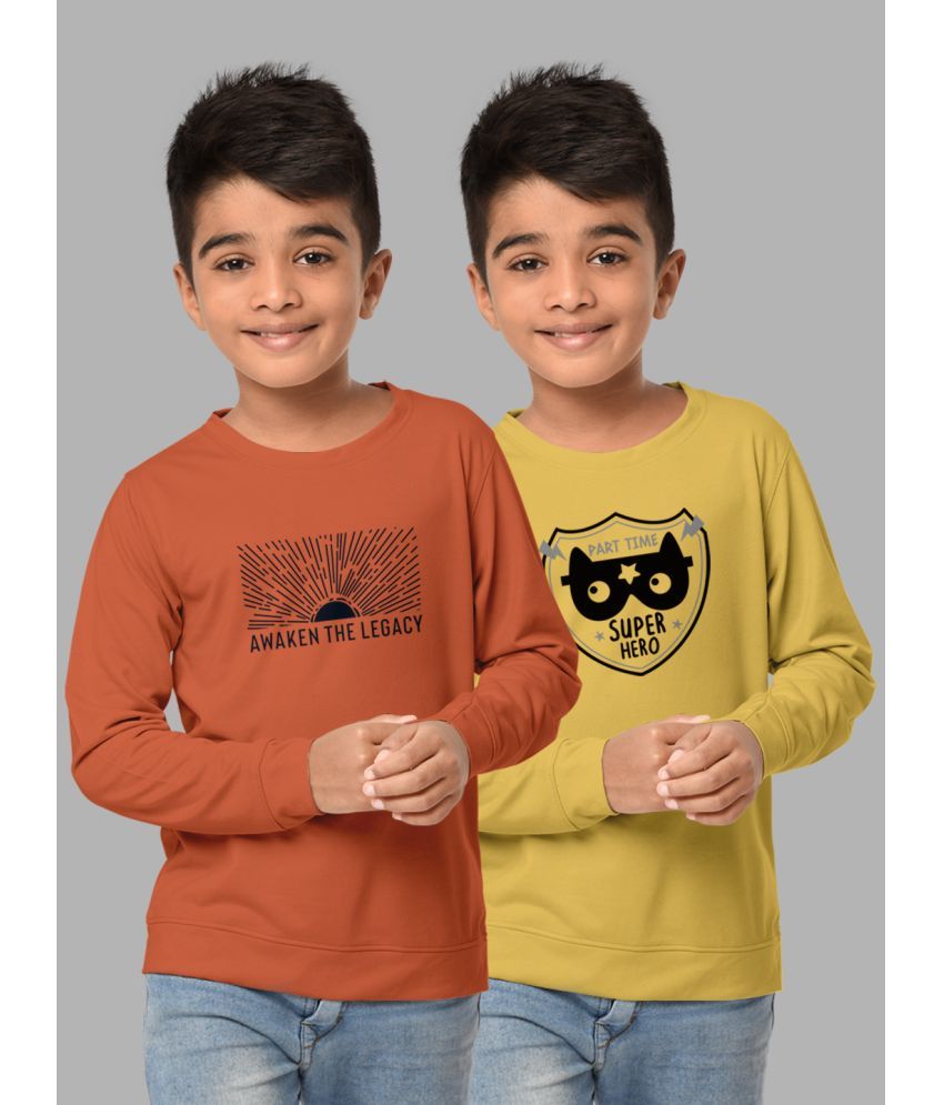     			HELLCAT Pack of 2 Boys Cotton Blend Sweatshirt ( Multicolor )