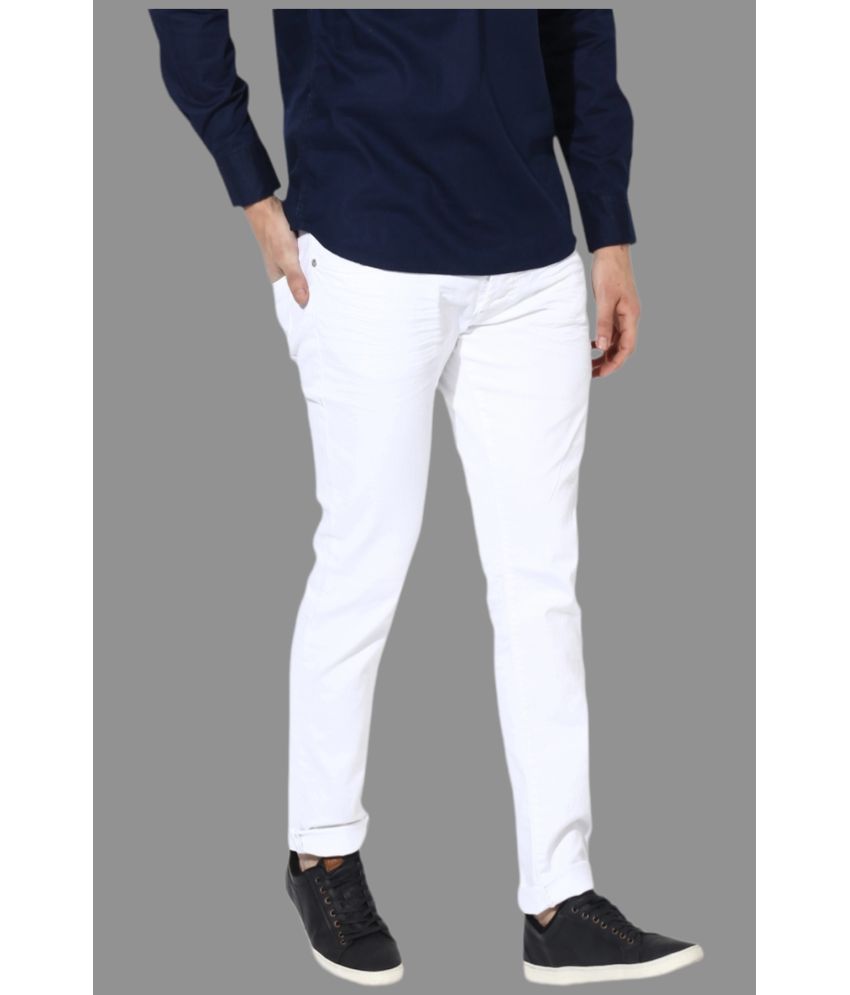 Lawson - White Denim Skinny Fit Men's Jeans ( Pack of 1 )