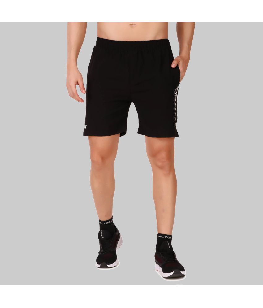    			Vector X - Black Polyester Lycra Men's Running Shorts ( Pack of 1 )