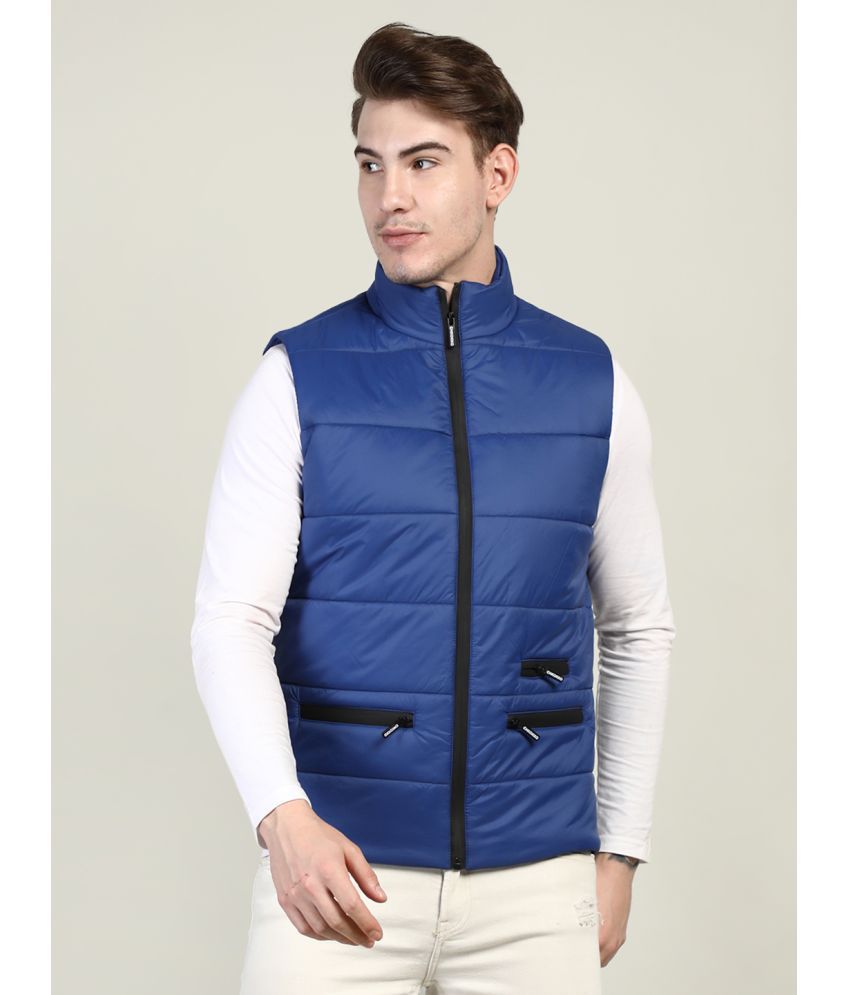     			Chkokko - Blue Polyester Regular Fit Men's Puffer Jacket ( Pack of 1 )