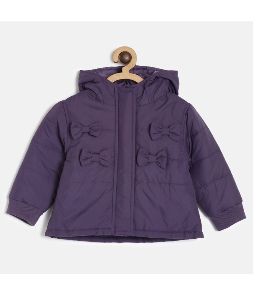     			MINIKLUB Baby Girl Purple Jacket Pack Of 1