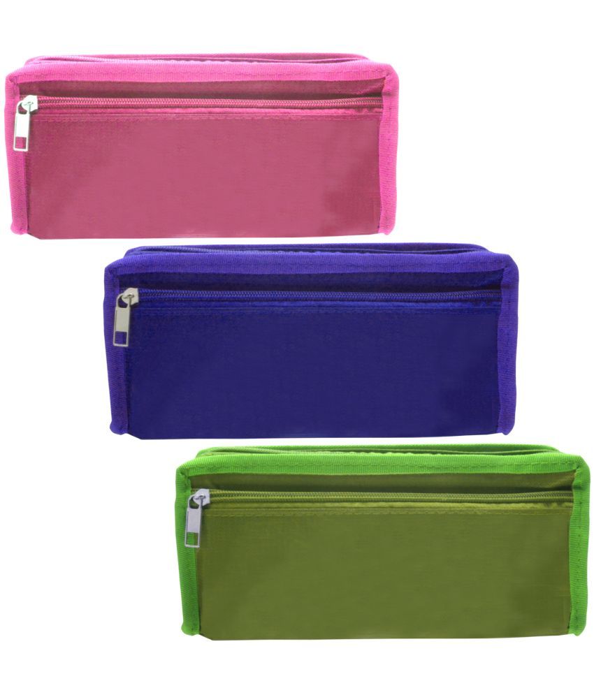     			3 Pieces Pencil Box Pouch Cases