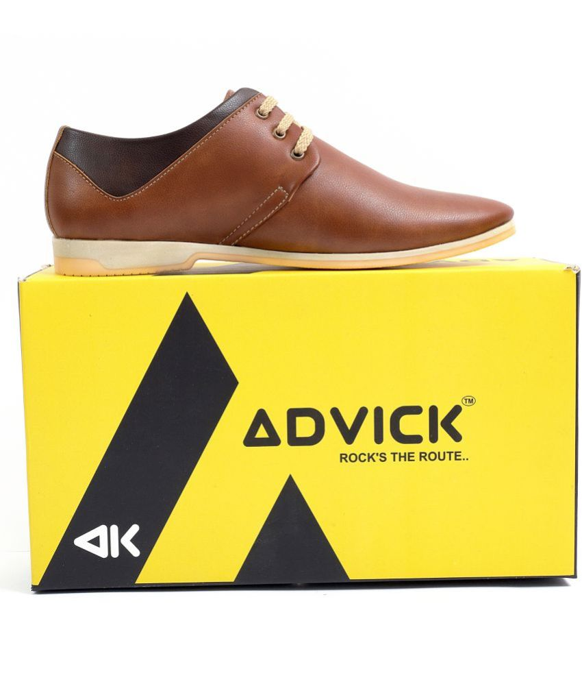 Advick - Tan Men's Derby Formal Shoes 