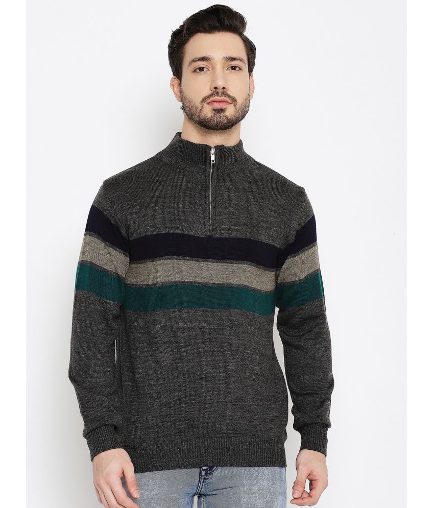     			Duke - Grey Woollen Blend Men's Pullover Sweater ( Pack of 1 )