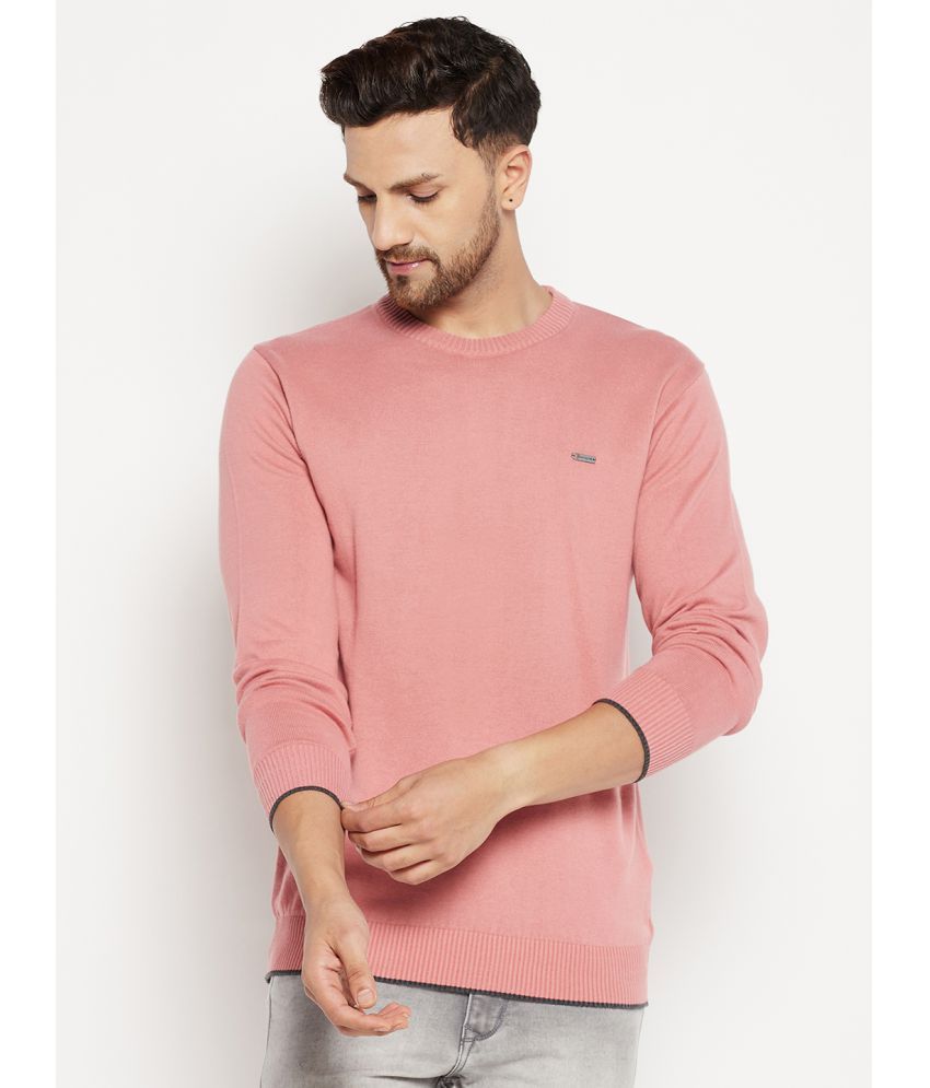     			Duke - Pink Woollen Blend Men's Pullover Sweater ( Pack of 1 )