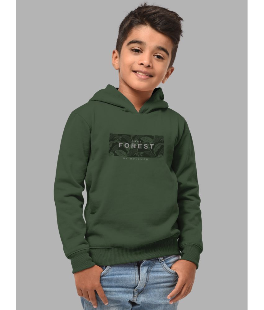     			HELLCAT Pack of 1 Boys Cotton Blend Sweatshirt ( Olive )