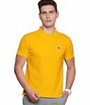 TAB91 - Yellow Cotton Blend Regular Fit Men's Polo T Shirt ( Pack of 1 )