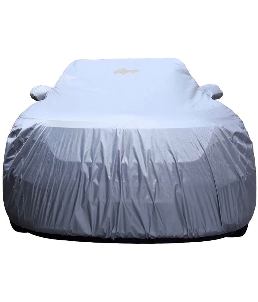     			Autoretail Dust Proof Car Body Polyster Cover For Datsun Go+ Without Mirror Pocket Silver (Pack Of 1)