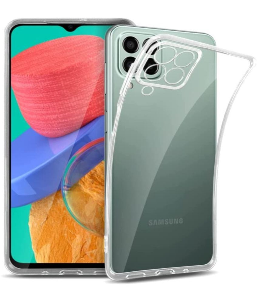     			Case Vault Covers - Transparent Silicon Silicon Soft cases Compatible For Samsung Galaxy M53 5G ( Pack of 1 )