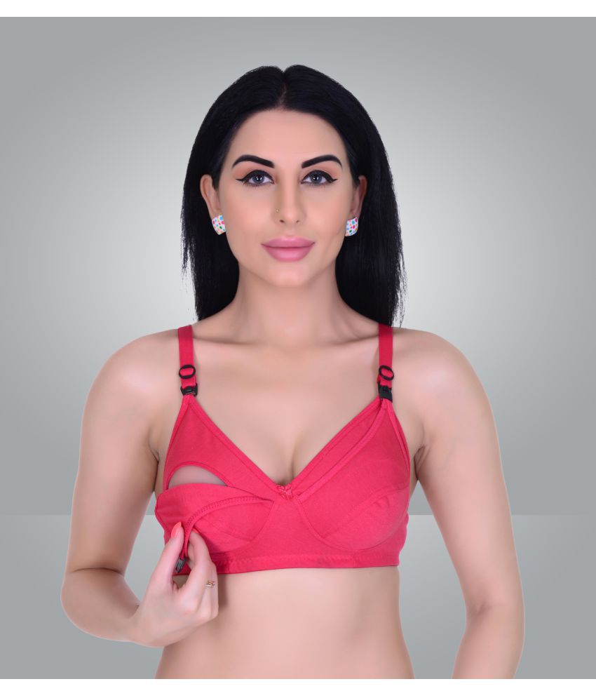     			Emosis - Pink Cotton Blend Non Padded Women's Everyday Bra ( Pack of 1 )