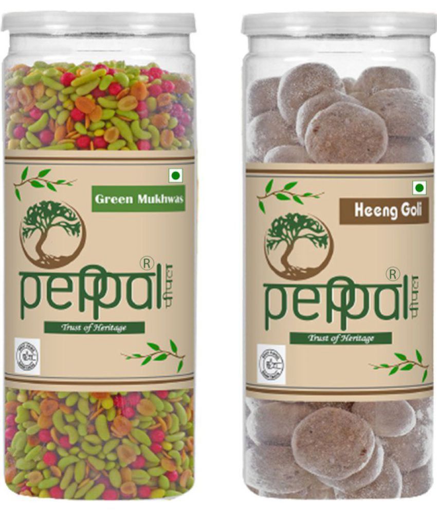     			Peppal Green Mukhwas & Heeng Goli Aromatic Candy Drops 380 gm
