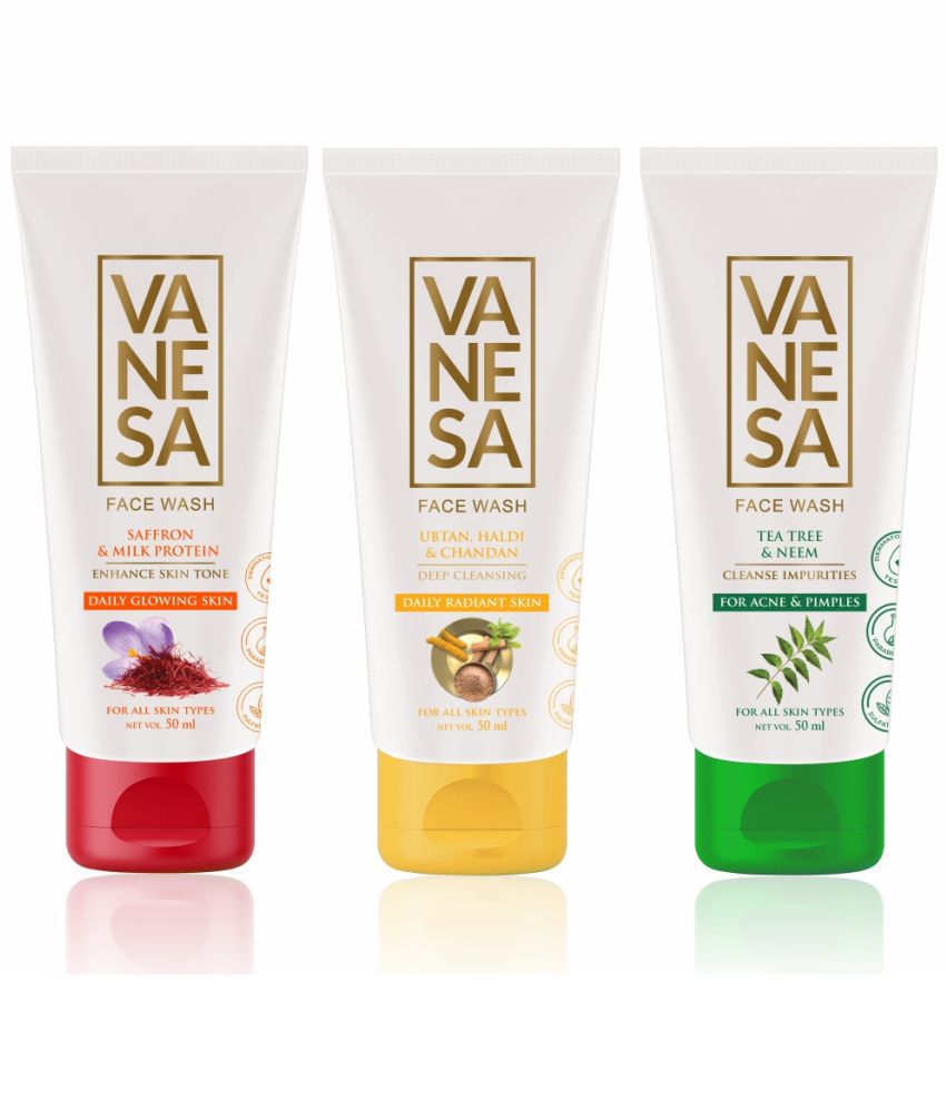     			Vanesa Neem, Uban & Neem Combo Face Wash For All Skin Type 50Gm Each (Pack Of 3)