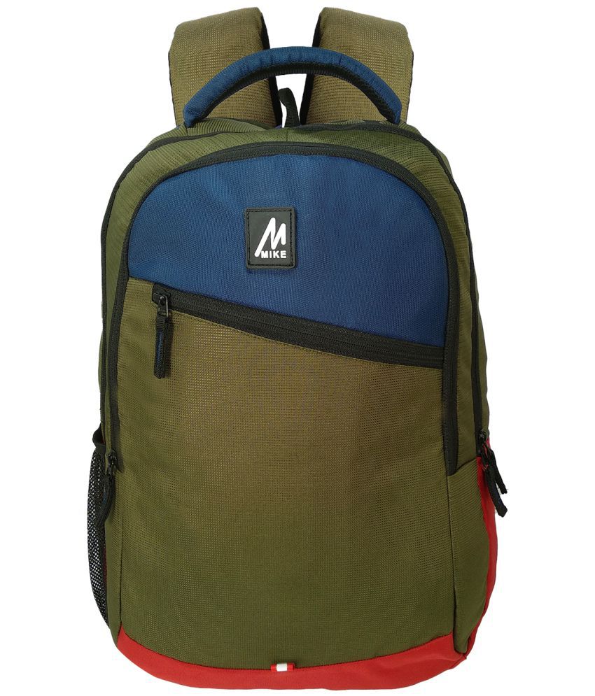 mikebags 20 Ltrs Multi Color Polyester College Bag
