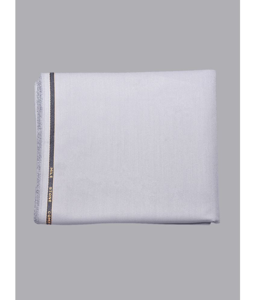 Sangam - Grey Cotton Blend Men's Unstitched Pant Piece ( Pack of 1 )