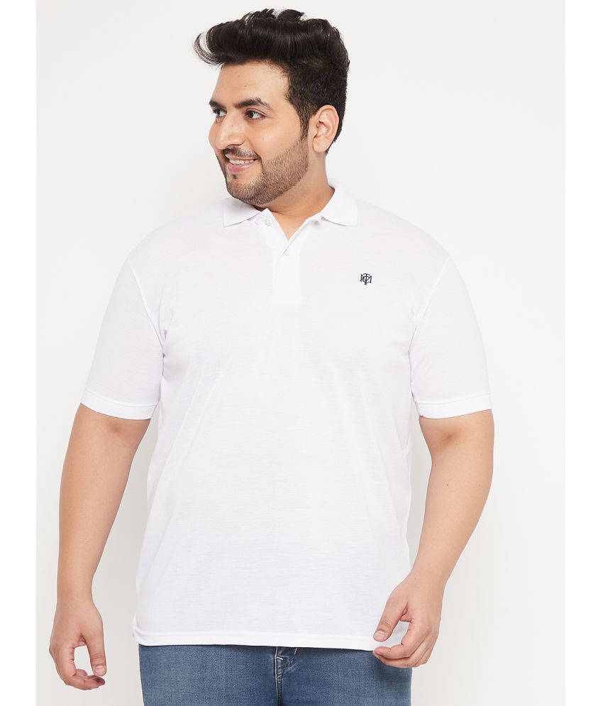     			The Million Club - White Cotton Blend Regular Fit Men's Polo T Shirt ( Pack of 1 )