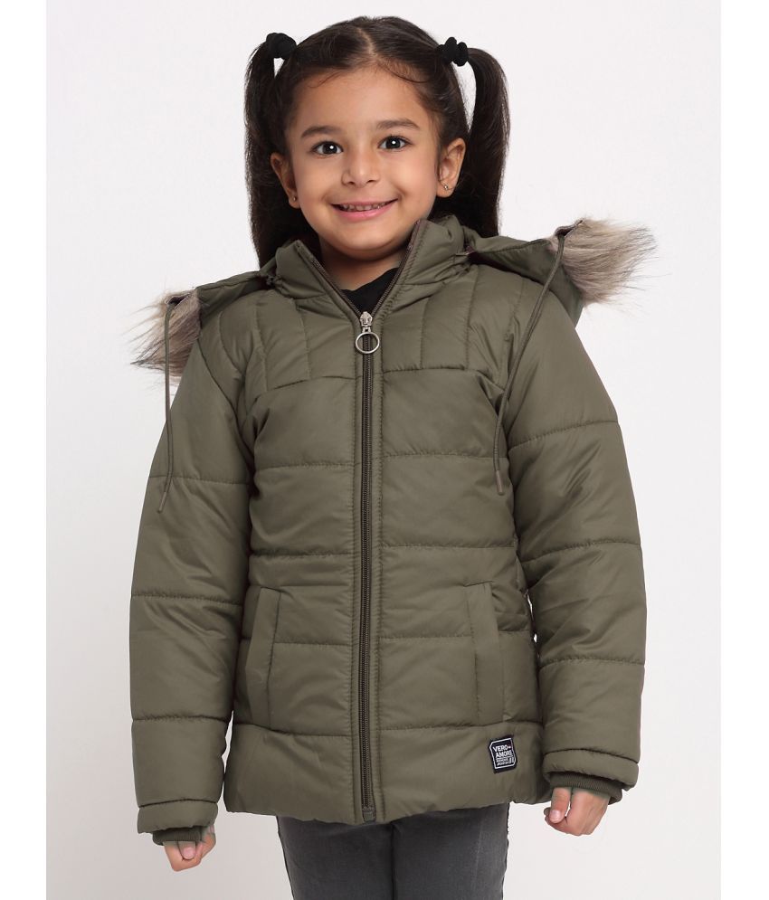     			VERO AMORE Girls Polyester Quilted & Bomber For ( Pack of 1 , Green )