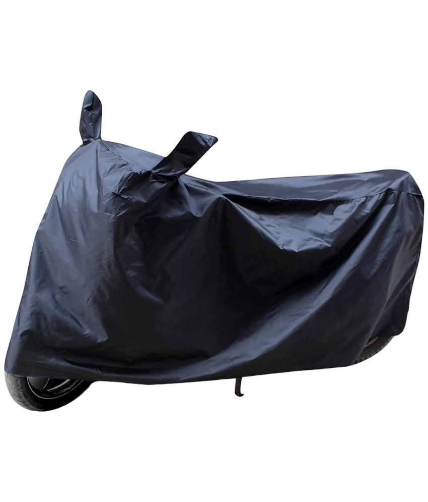     			AutoRetail - Dust Proof Two Wheeler Polyster Cover With (Mirror Pocket) for TVS Alba Black (pack of 1)