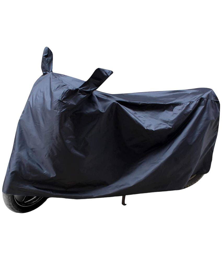     			AutoRetail - Dust Proof Two Wheeler Polyster Cover With (Mirror Pocket) for Honda Shine Black (pack of 1)