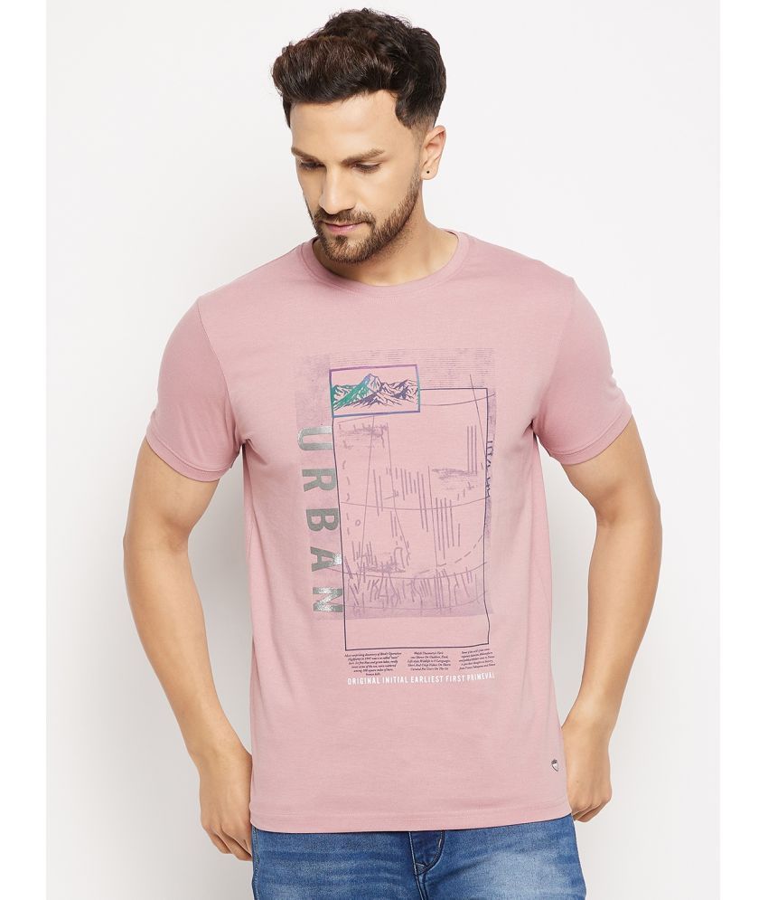     			Duke - Pink Cotton Blend Slim Fit Men's T-Shirt ( Pack of 1 )