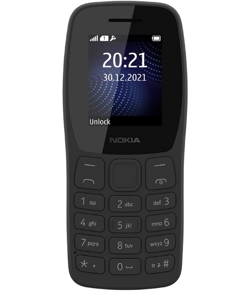     			Nokia 105SS 1423 Single SIM Feature Phone Black