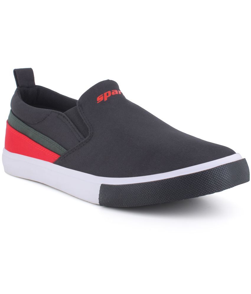     			Sparx - Black Men's Slip-on Shoes