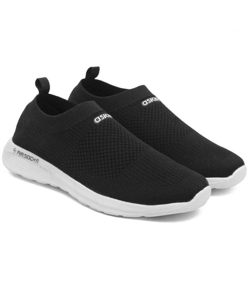     			ASIAN - ELASTO-03(G) Black Men's Sports Running Shoes