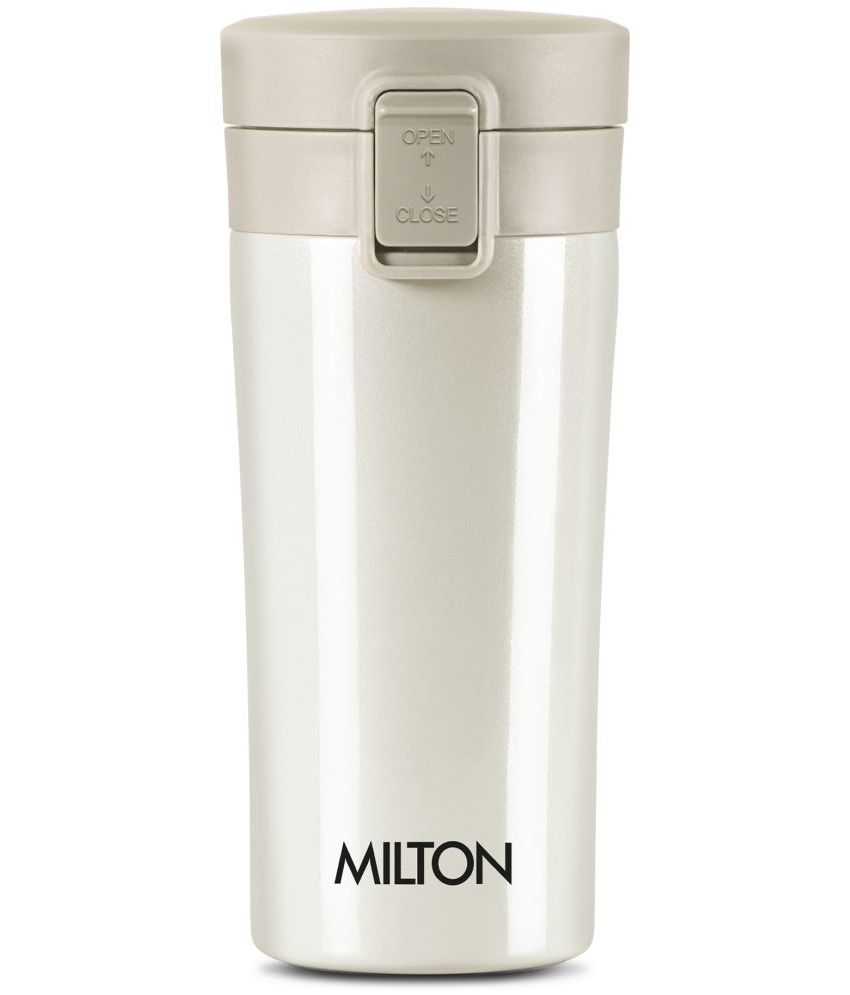     			Milton Thermosteel Vacuum Insulated Coffee Mug, 350 ml, Cream | Hot & Cold Flask | Leak Proof | Rust Proof | Thermos | Soup Flask| Juice Mug | Water Flask| Tea Mug | Easy Grip