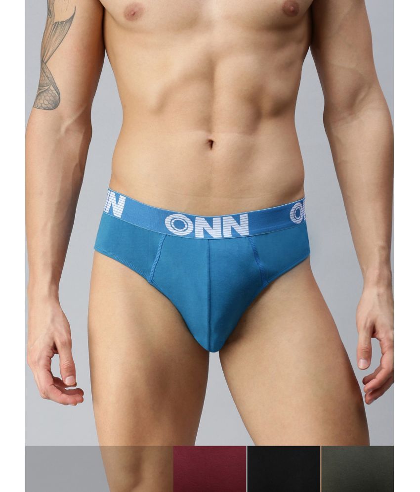     			ONN Pack of 4 Cotton Blend Men's Briefs ( Multicolor )