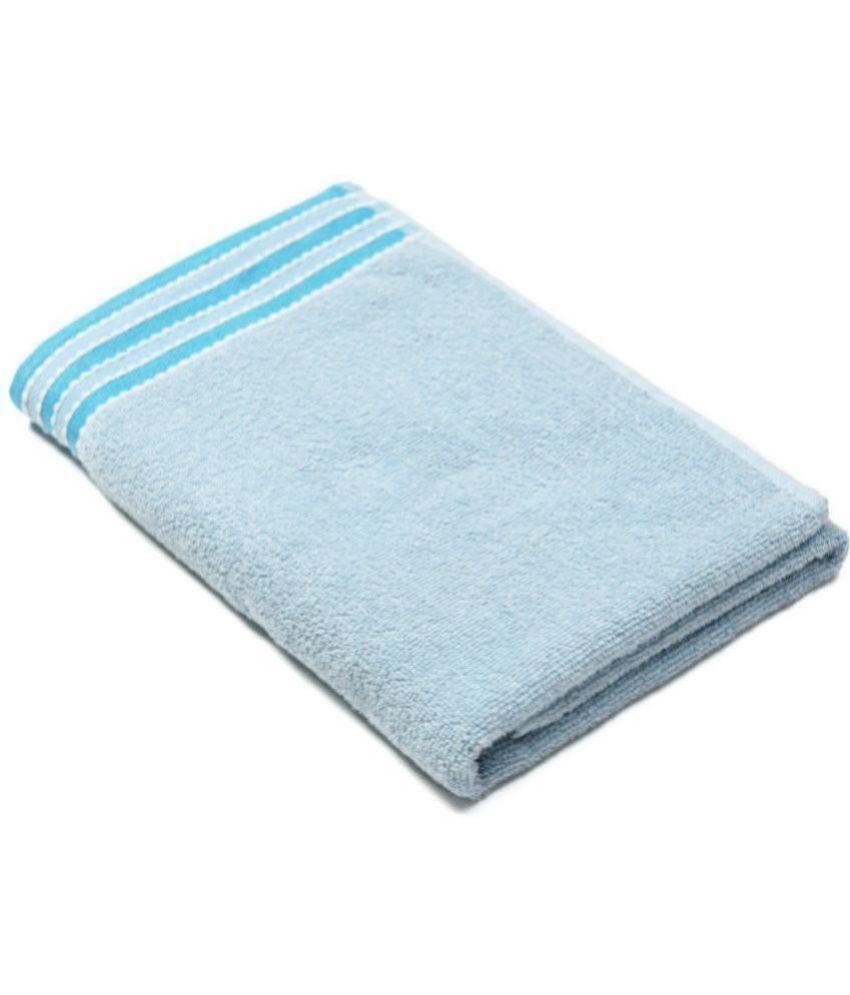     			URBAN MAGIC - Cotton Blue Striped Bath Towel ( 70x140 ) cm 400 -GSM ( Pack of 1 )