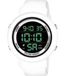 Renaissance Traders - White PU Digital Men's Watch