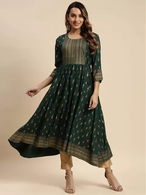 48% OFF on Janvi Impex Jodha Akbar Anarkali Dress Material Pink on Snapdeal  | PaisaWapas.com