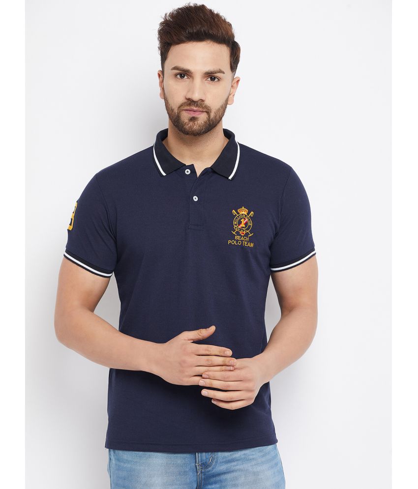     			The Million Club - Navy Polyester Regular Fit Men's Polo T Shirt ( Pack of 1 )