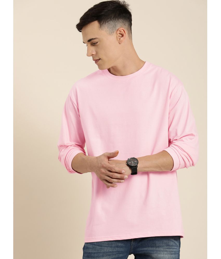     			Dillinger - Pink 100% Cotton Oversized Fit Men's T-Shirt ( Pack of 1 )
