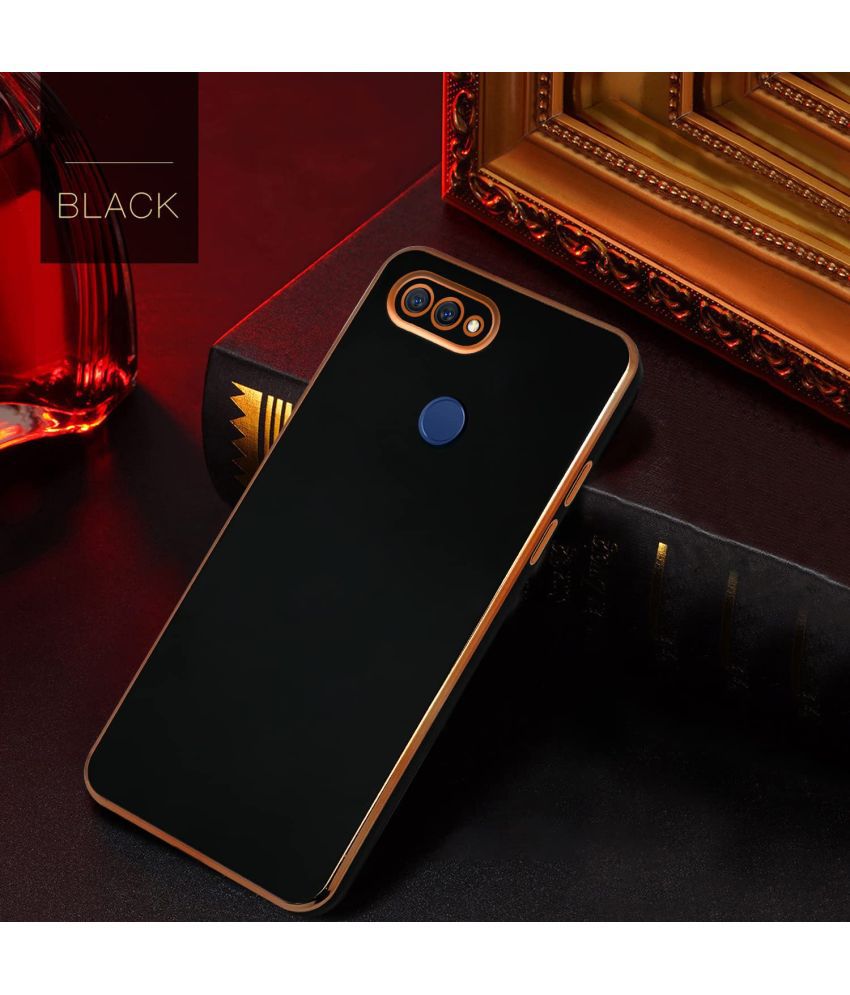    			Doyen Creations - Black Silicon Silicon Soft cases Compatible For Oppo F9 Pro ( Pack of 1 )