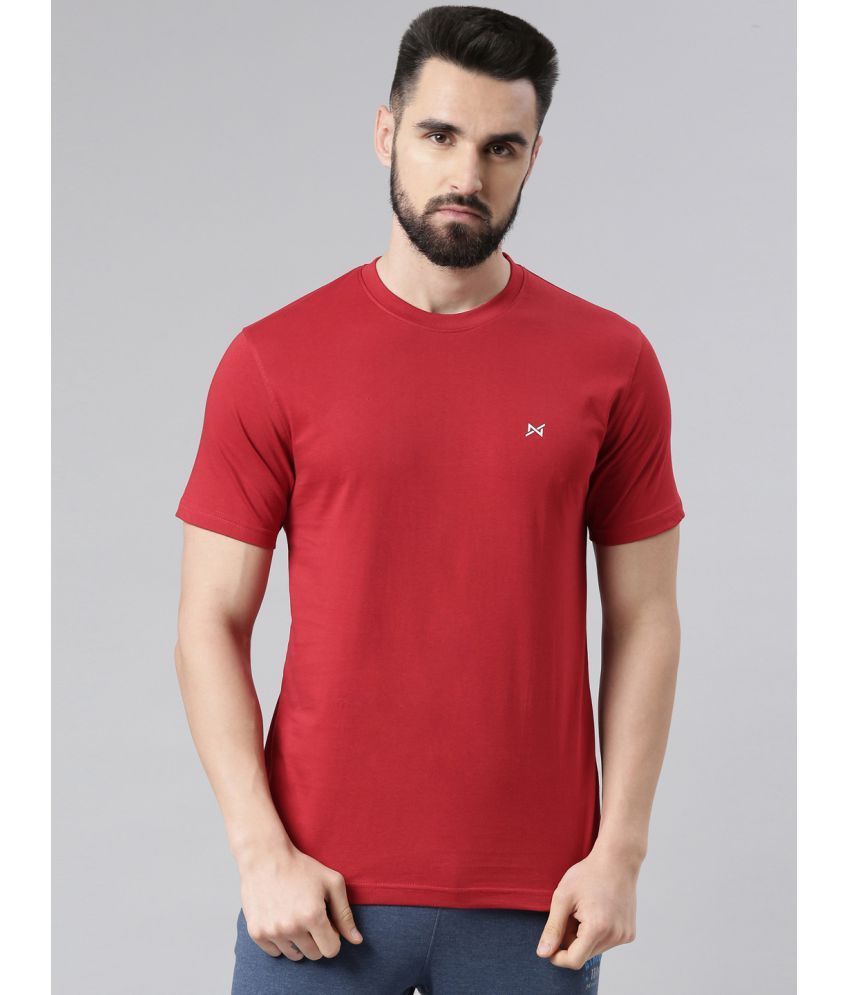     			Force NXT - Red 100% Cotton Regular Fit Men's T-Shirt ( Pack of 1 )