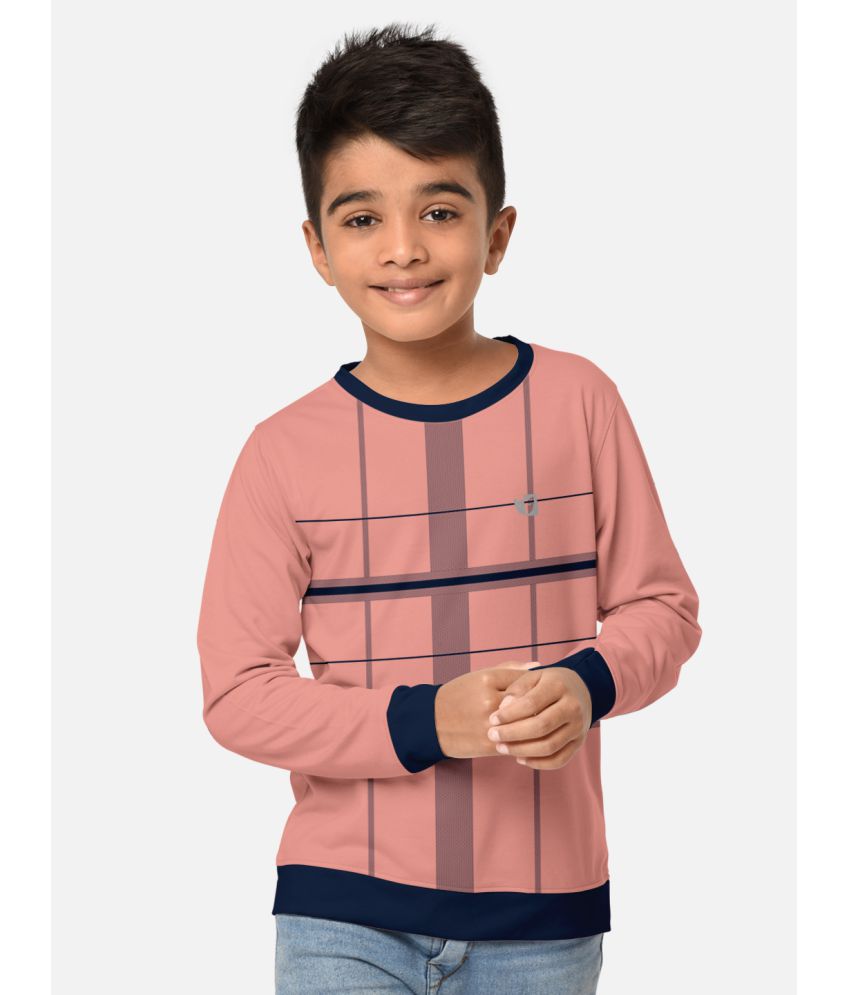     			HELLCAT - Light Pink Cotton Blend Boy's T-Shirt ( Pack of 1 )