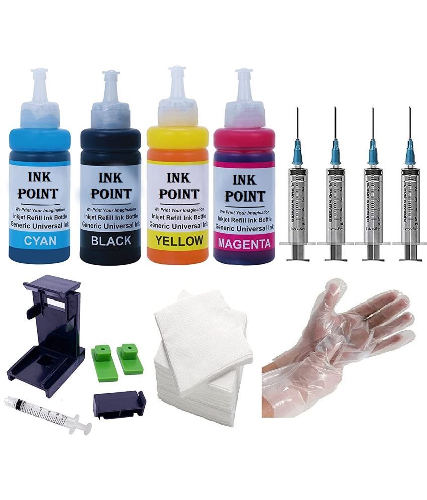     			INK POINT Multicolor Four bottles Refill Kit for