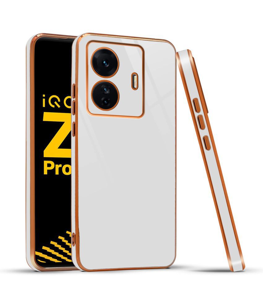     			Kosher Traders - White Silicon Silicon Soft cases Compatible For Vivo T1 Pro 5g ( Pack of 1 )