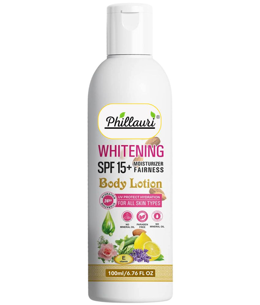     			Phillauri Body Lotion for Very Dry Skin, Nourishing Body Milk with Almond Oil & Vitamin E (100 ml)