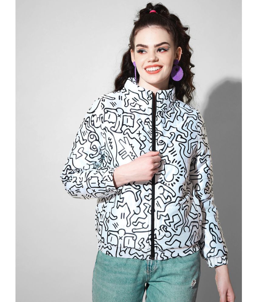 The Dry State Polyester White Puffer Single