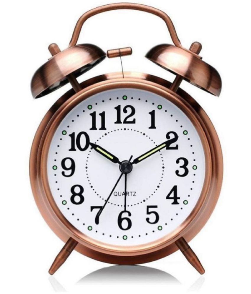     			Wristkart Analog Analogue Table Clock Alarm Clock - Pack of 1