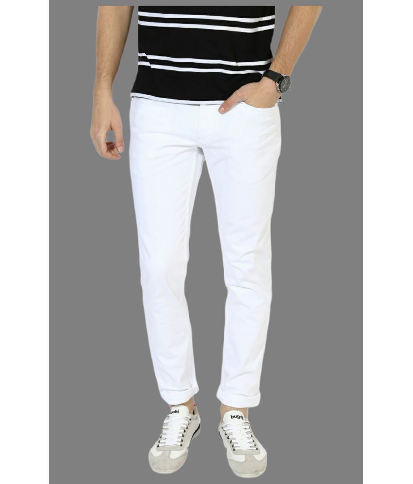     			x20 - White Denim Skinny Fit Men's Jeans ( Pack of 1 )