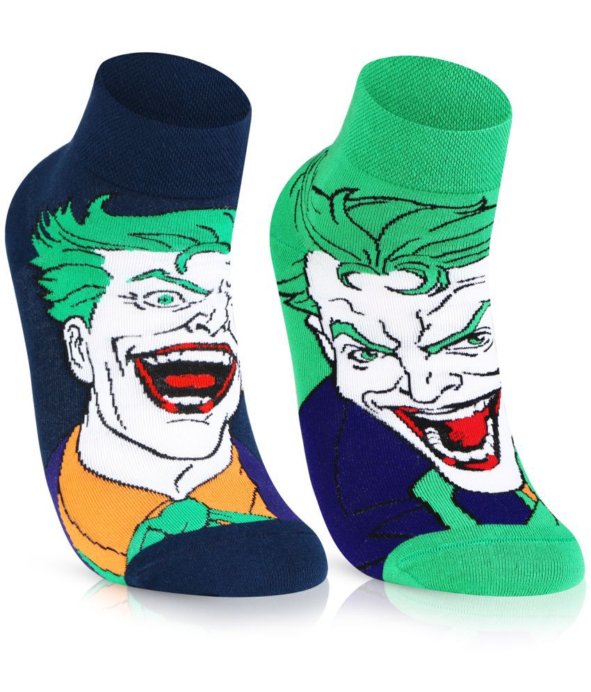     			Bonjour - Cotton Blend Men's Self Design Multicolor Ankle Length Socks ( Pack of 2 )