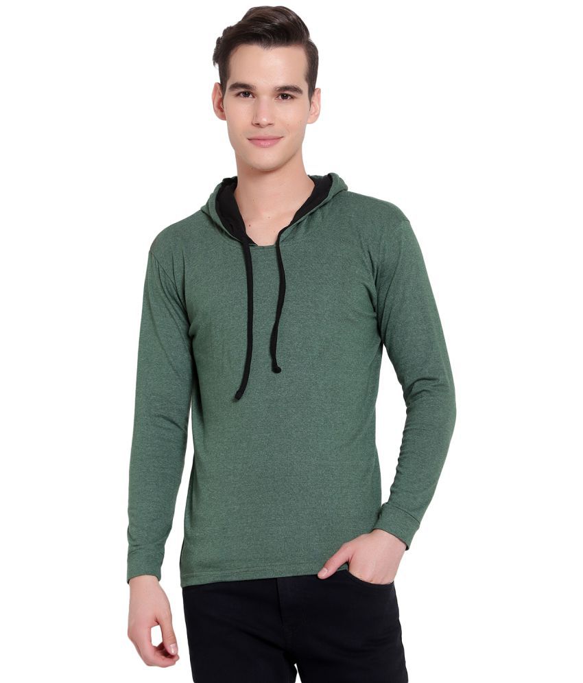     			Diaz - Olive Cotton Blend Regular Fit Men's Sweatshirt ( Pack of 1 )
