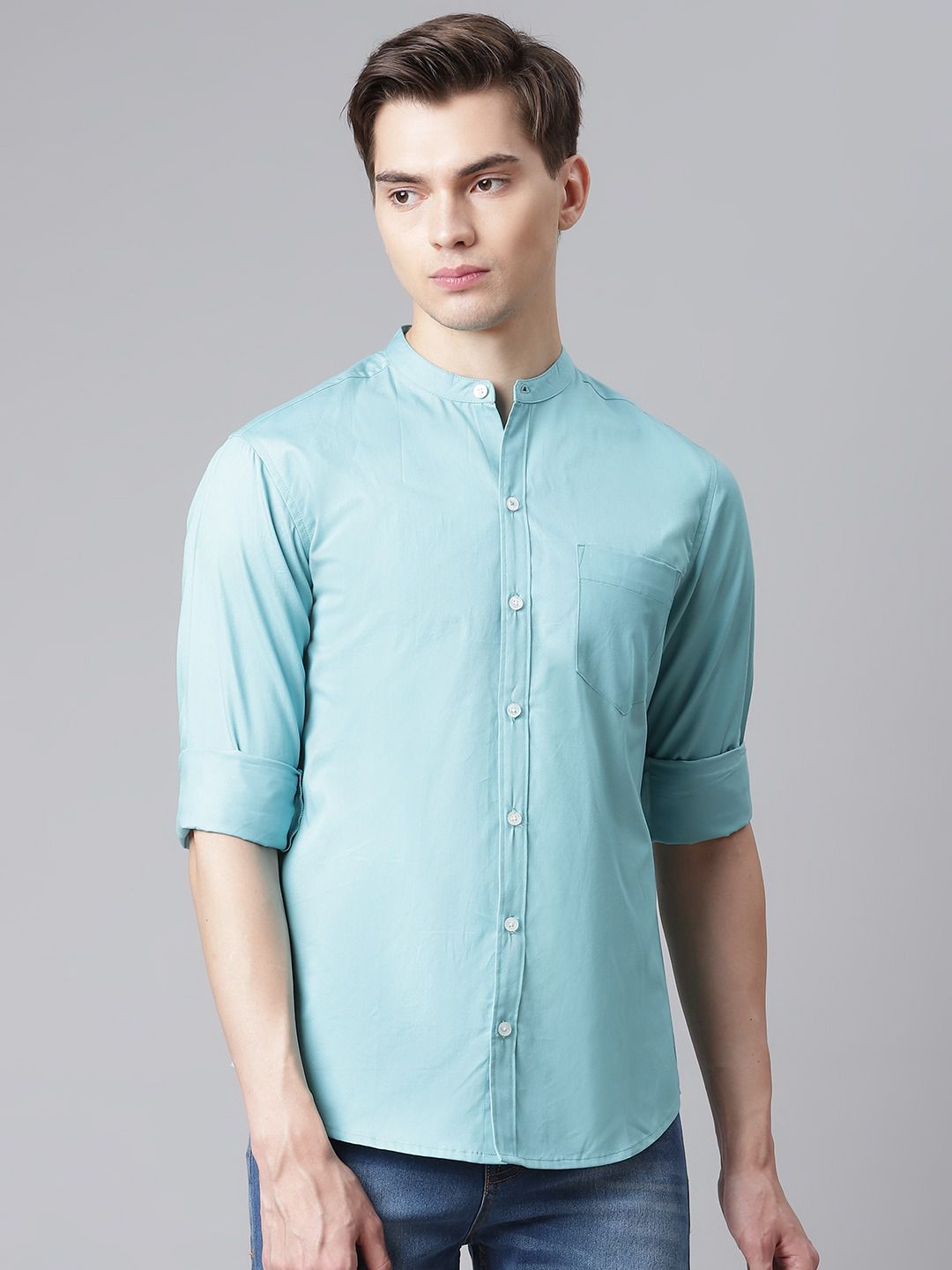     			Hubberholme - Blue 100% Cotton Regular Fit Men's Casual Shirt ( Pack of 1 )