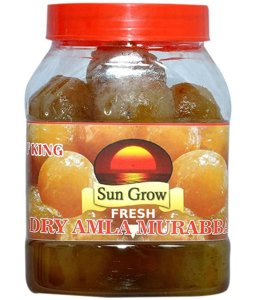     			Sun Grow Home Made Fresh Dry Amla Murabba (Ingredient: Fenugreek Muskmelon Seeds Cardamom/Elichie) Pickle 1 kg