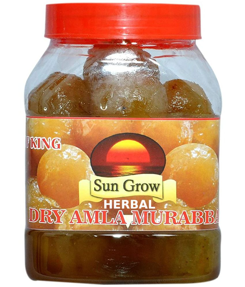     			Sun Grow Home Made Herbal Dry Amla Murabba (Ingredient: Fenugreek Muskmelon Seeds Cardamom/Elichie) Pickle 1 kg